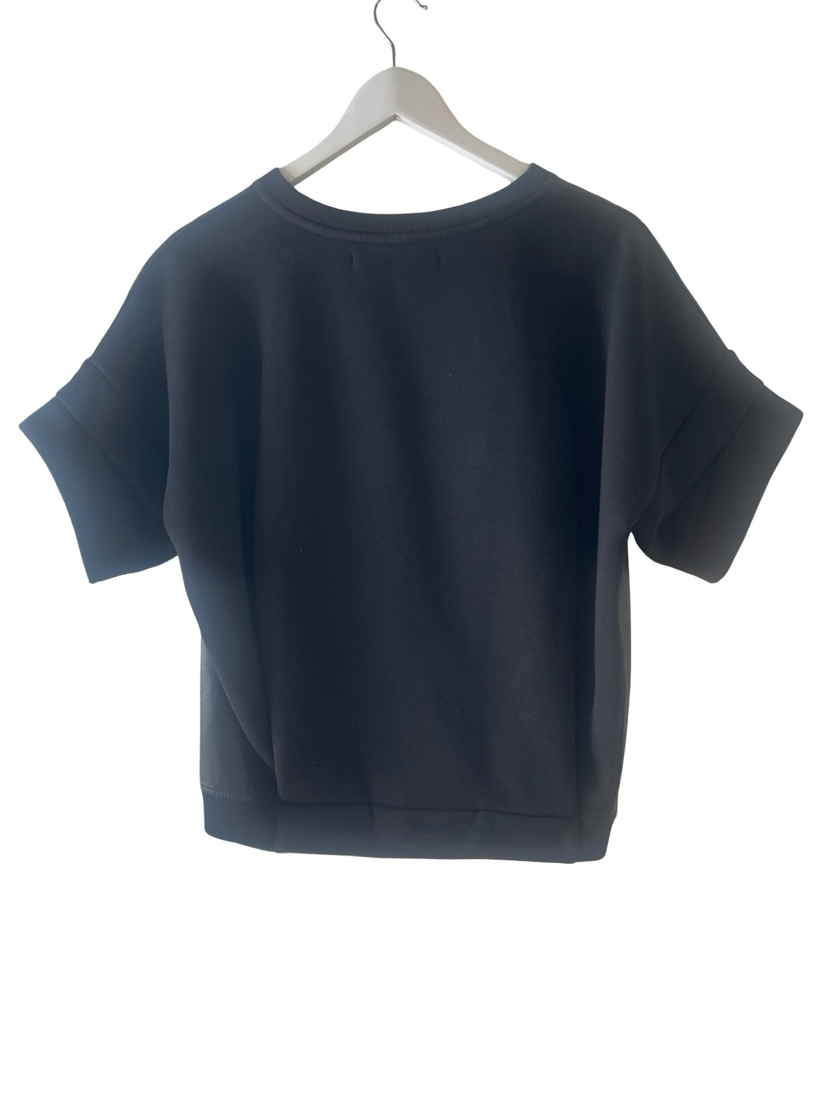 All Saints Leather Jumper Top