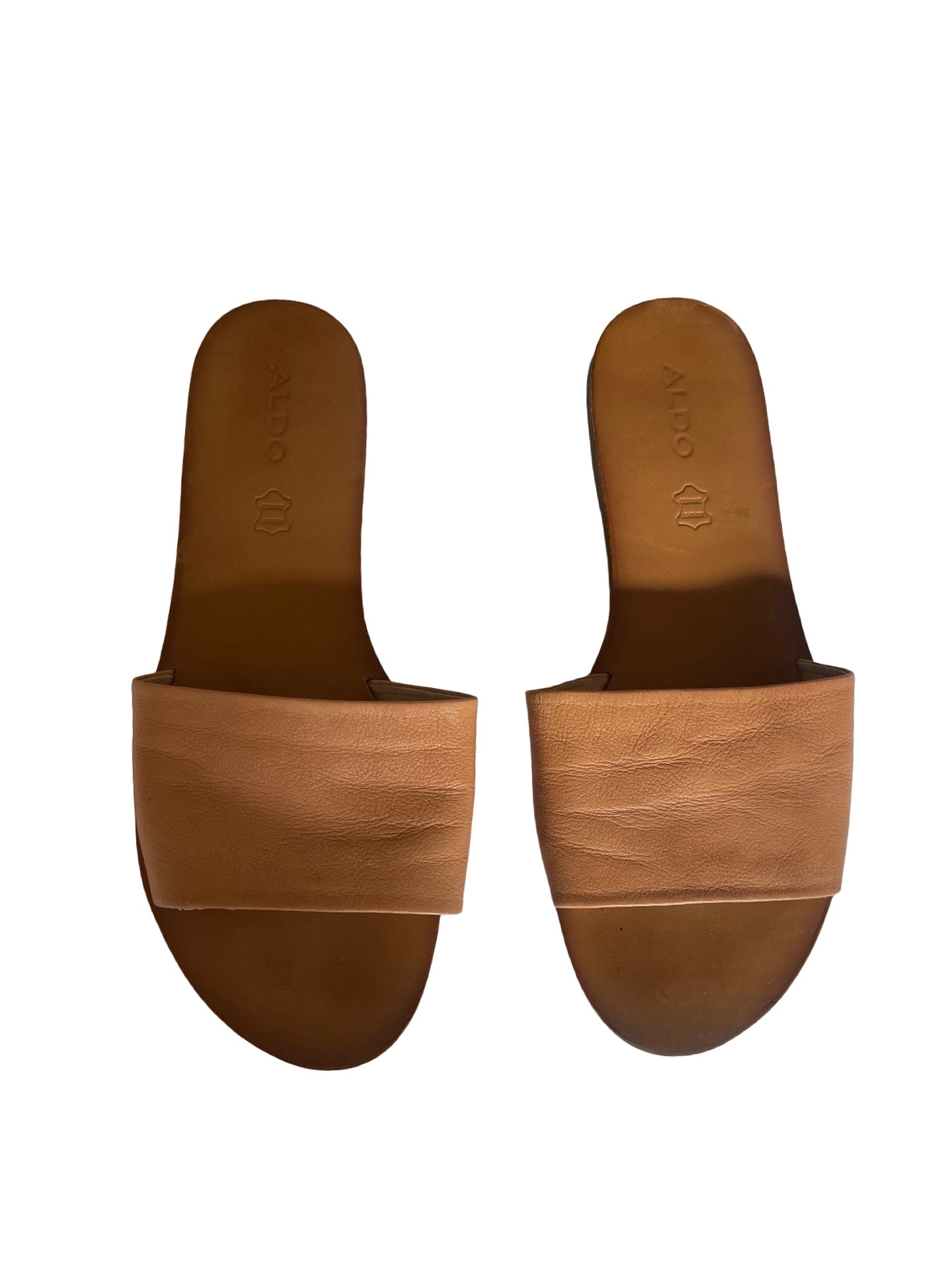 ALDO Soft Leather Flat Slides