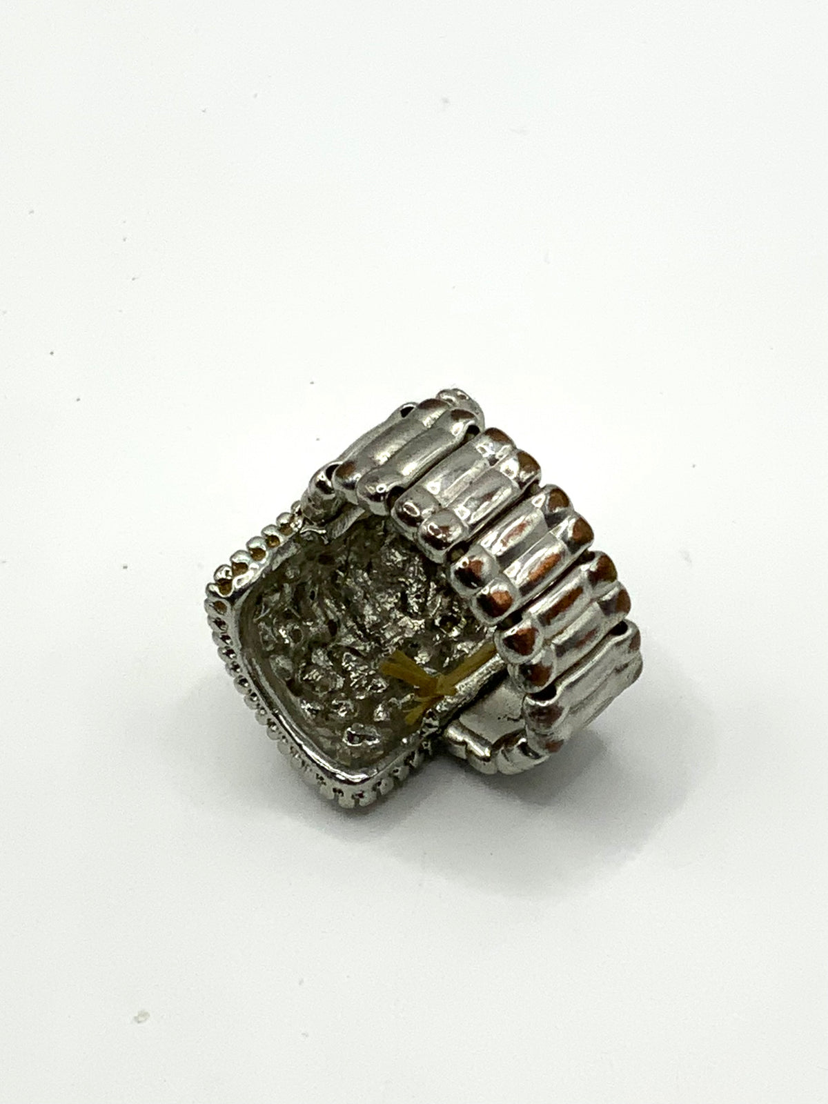 Large Faux Diamond Cluster Dress Ring