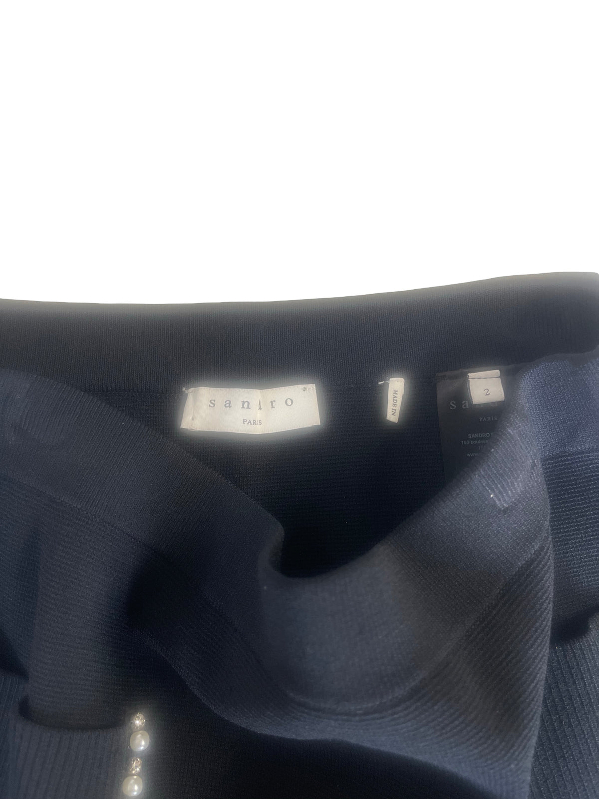 Sandro A Line Mini Skirt With Diamonte