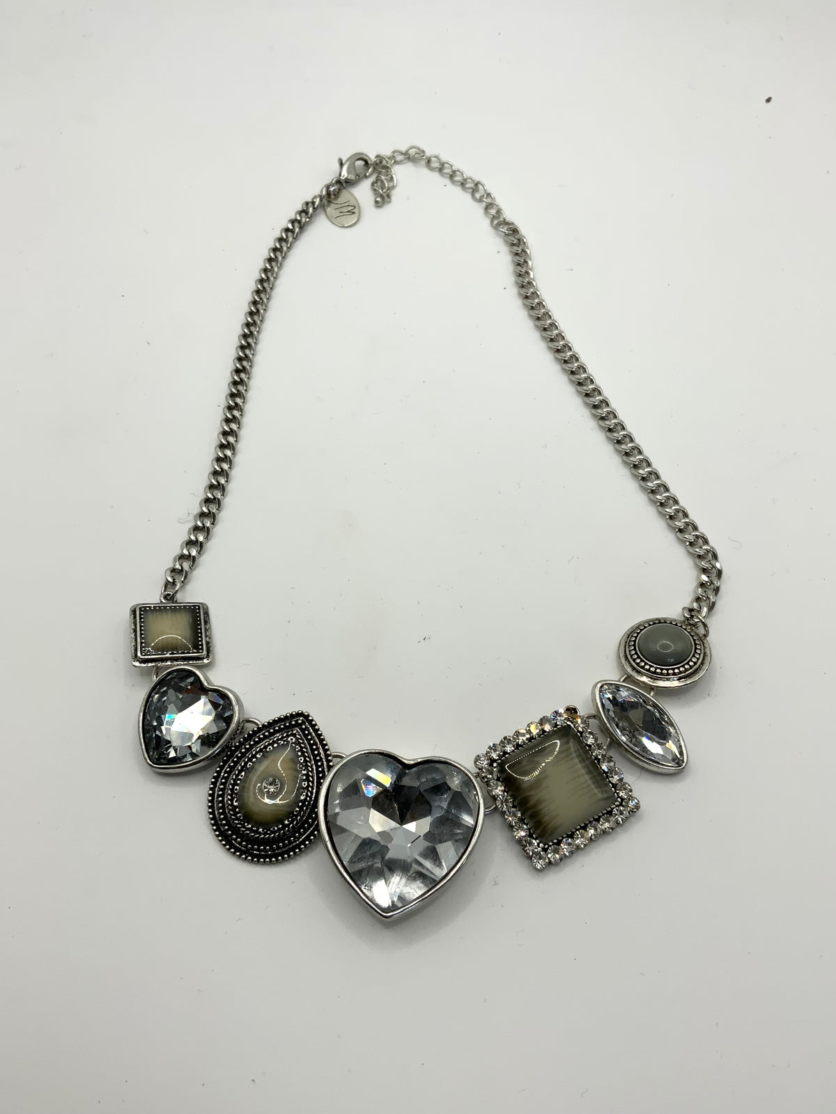Magdalene Heart Charm Choker Necklace