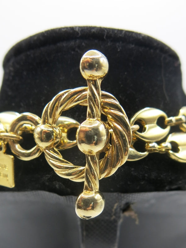 Anne Klein Statement Red Gold Necklace