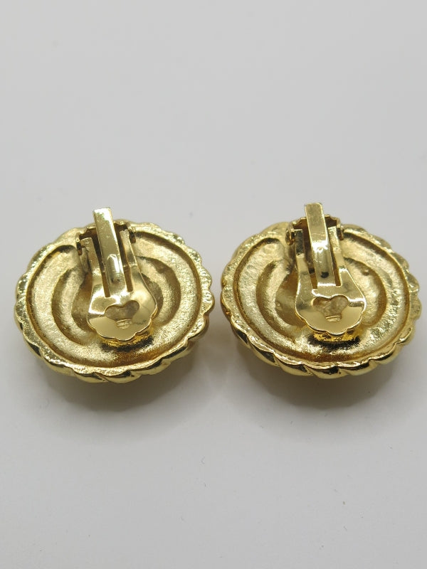 Chanel CC Clip On Earrings