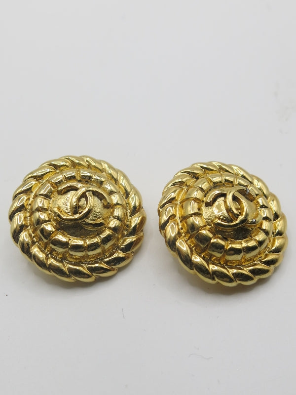 Chanel CC Clip On Earrings