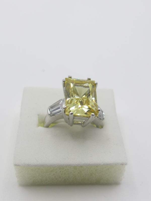 Charles Winston Citrine Silver Ring