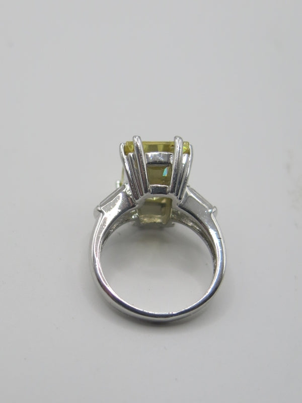 Charles Winston Citrine Silver Ring