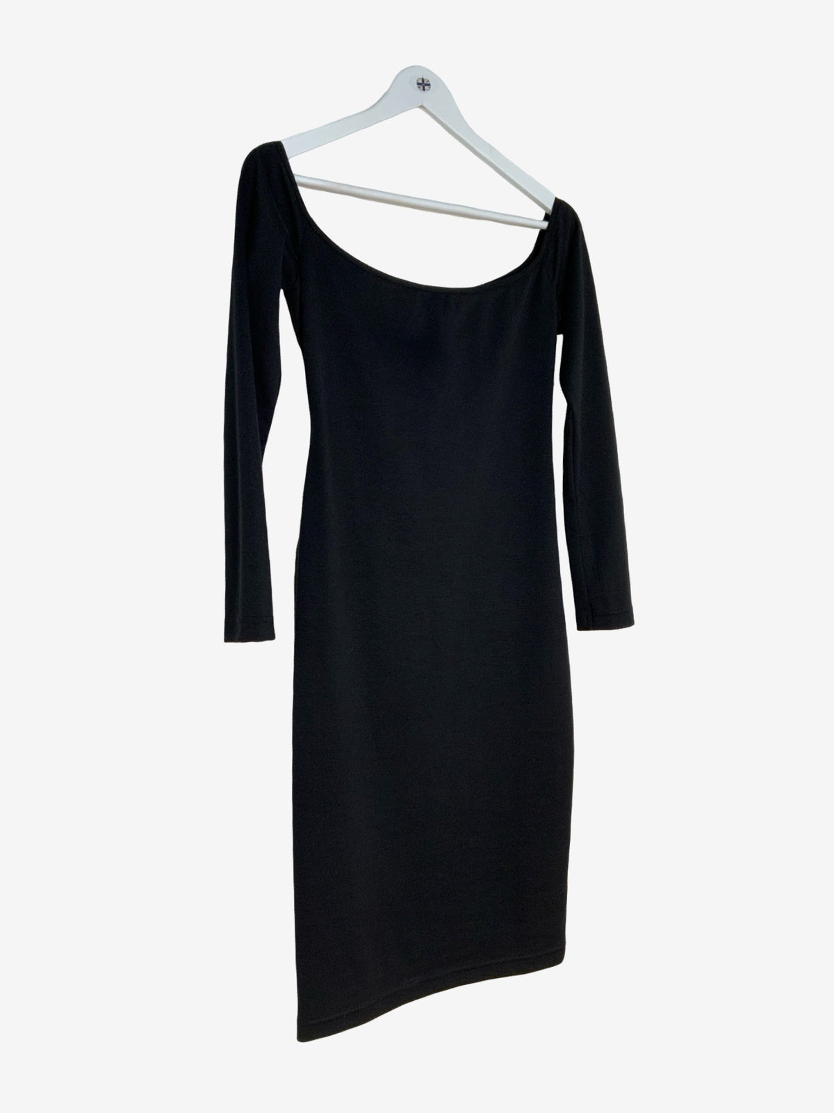 Maiocci Off The Shoulder Black Bodycon Dress