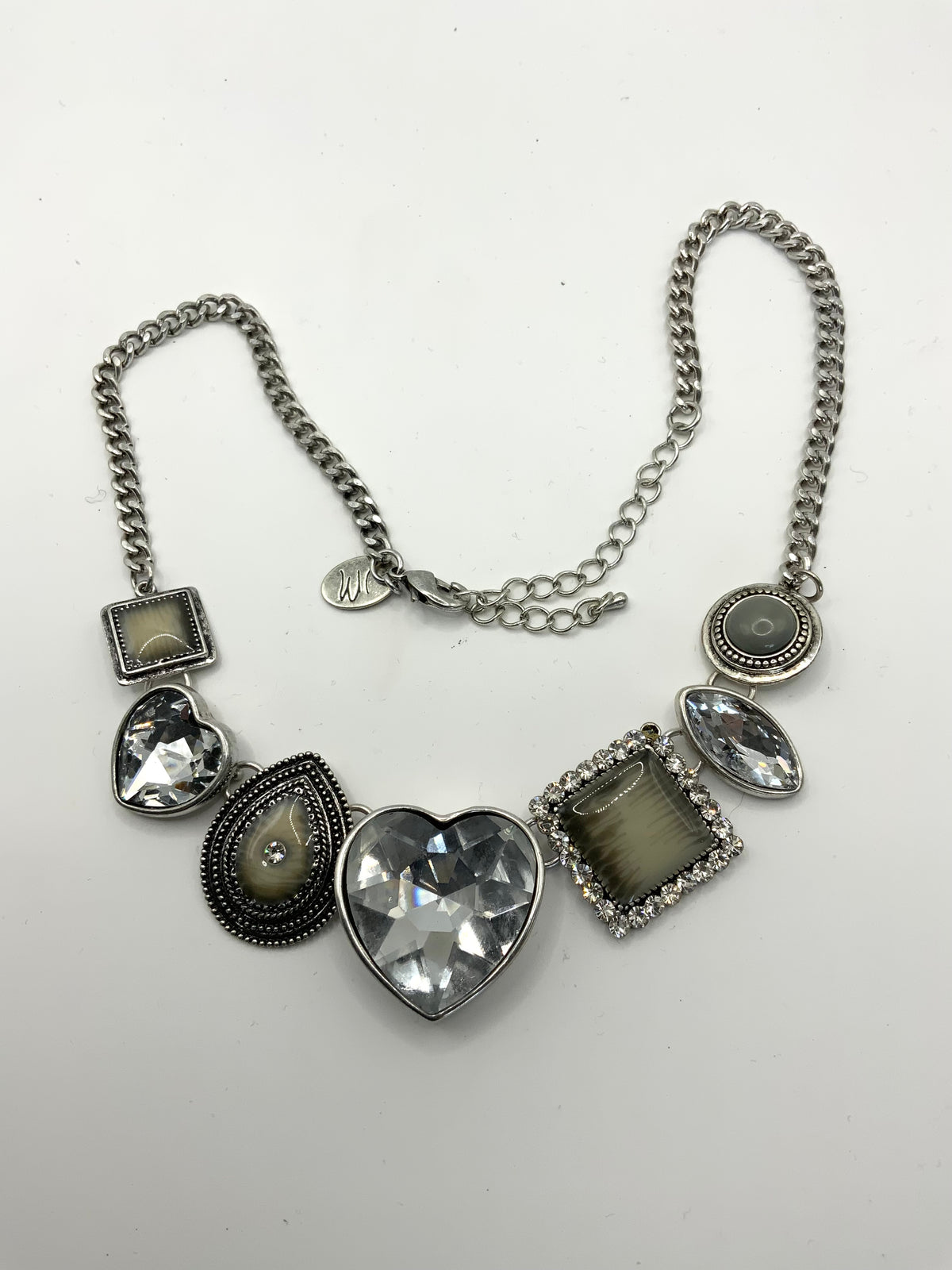 Magdalene Heart Charm Choker Necklace