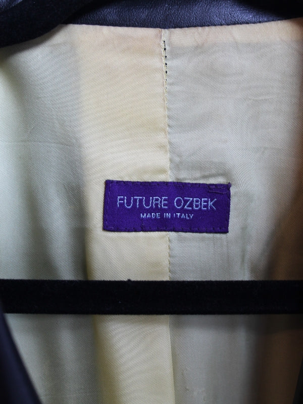 Future Ozbek Faux Leather Jacket Black