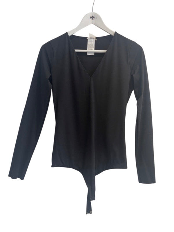 Wolford Body black legging my sleeves and g string fastening