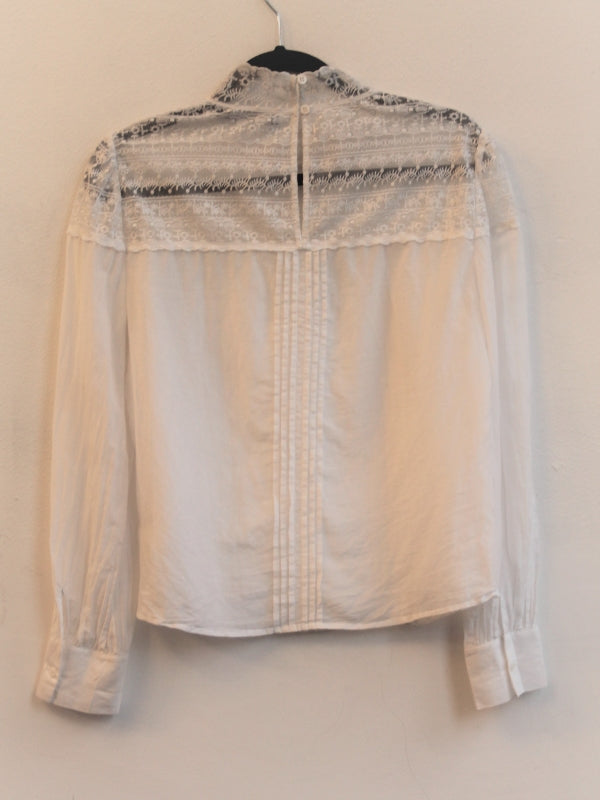 Karen Millen Edwardian Shirt with Lace