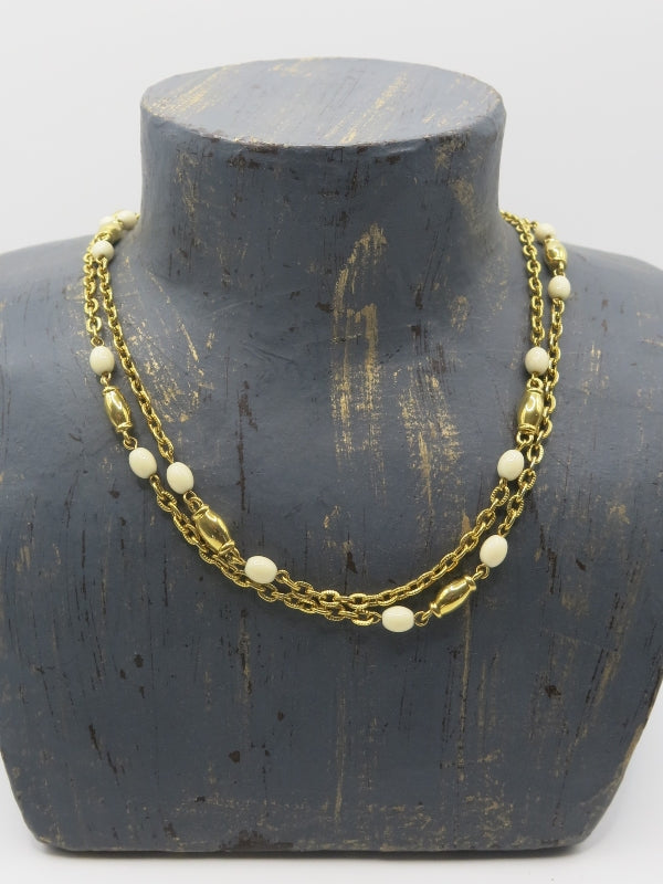 Monet Signed Bead Necklace