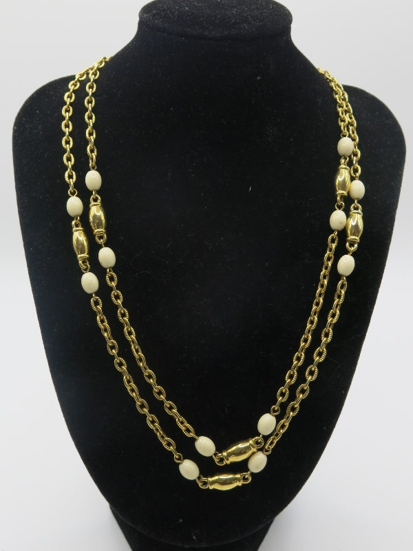 Monet Signed Bead Necklace