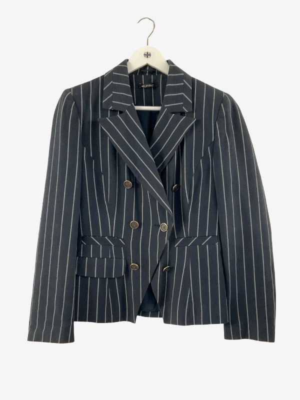 Oli Limited Grey Pinstripe Jacket