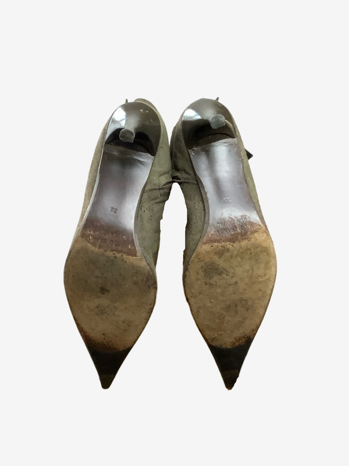 Paulo Brando Khaki Distressed Leather Vintage Boots