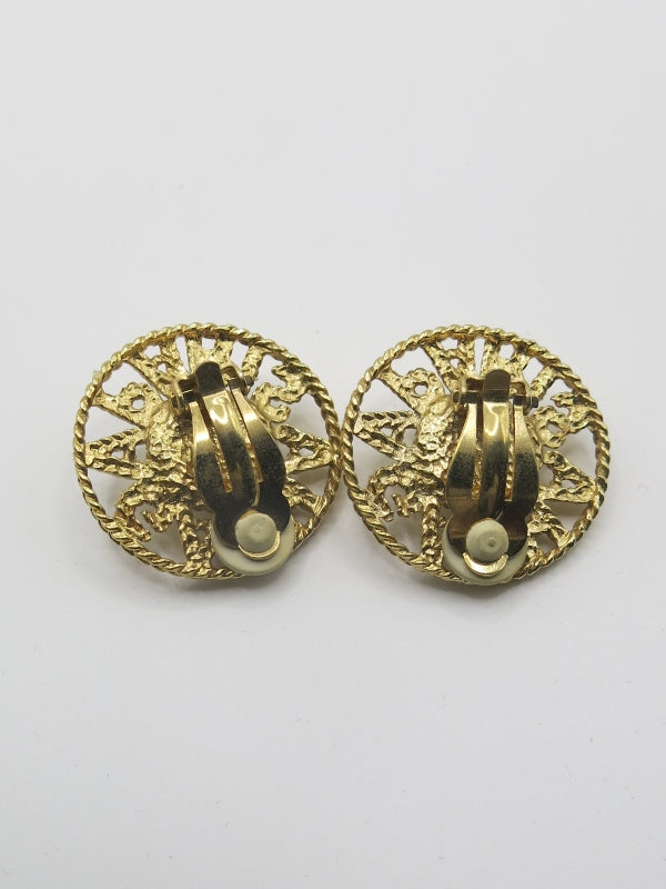 Agatha Paris Writing Clip On Earrings