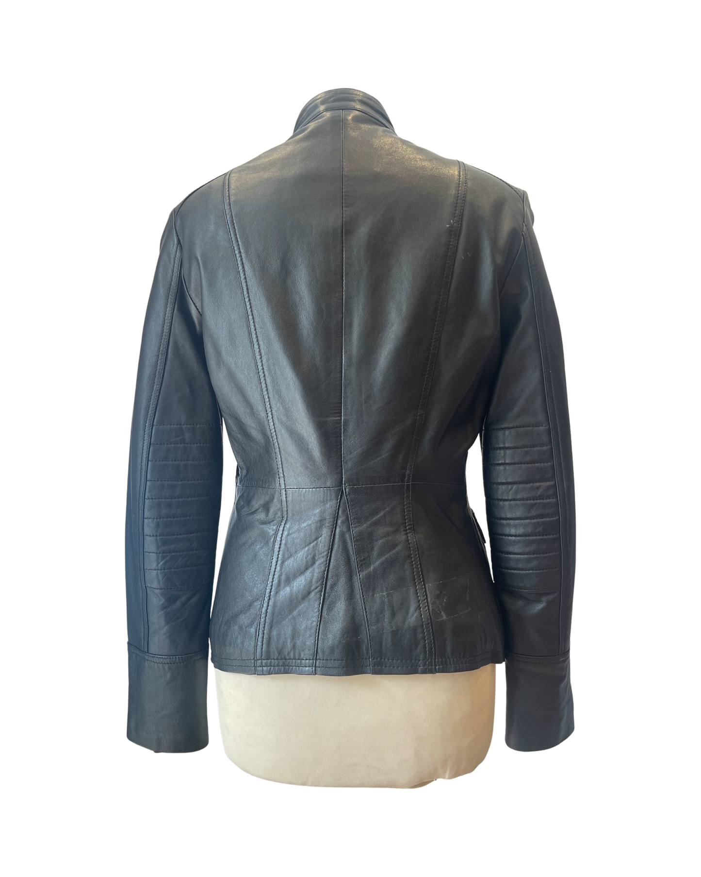 Carrie Hoxton Military Leather Jacket