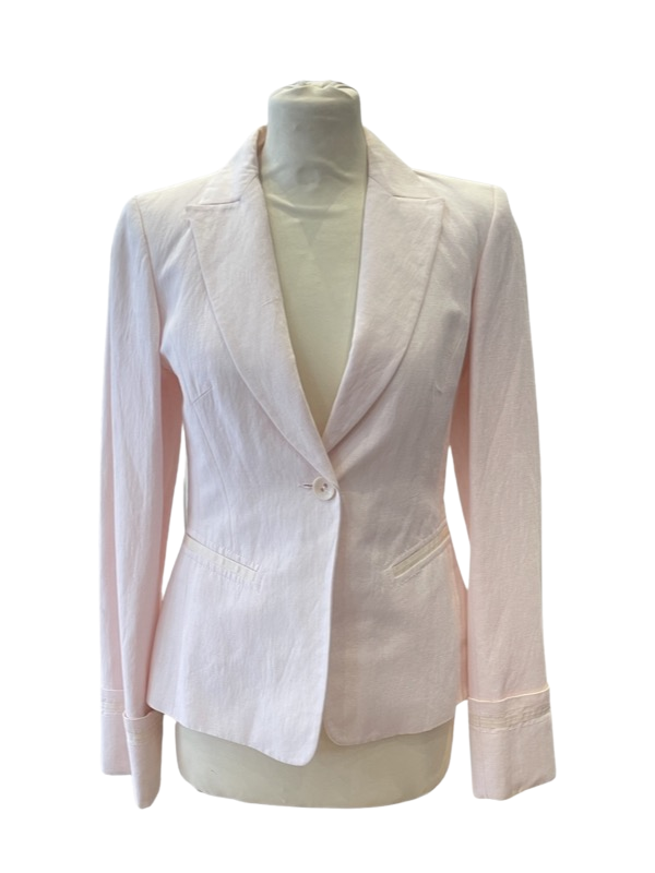 Pale pink ladies linen jacket