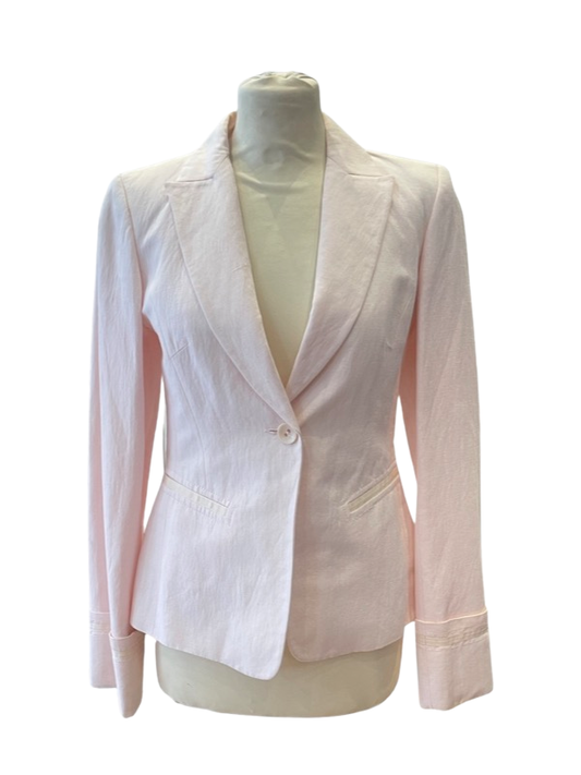 Pale pink ladies linen jacket