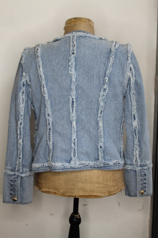 Balmain Style Denim Jacket New with Tags