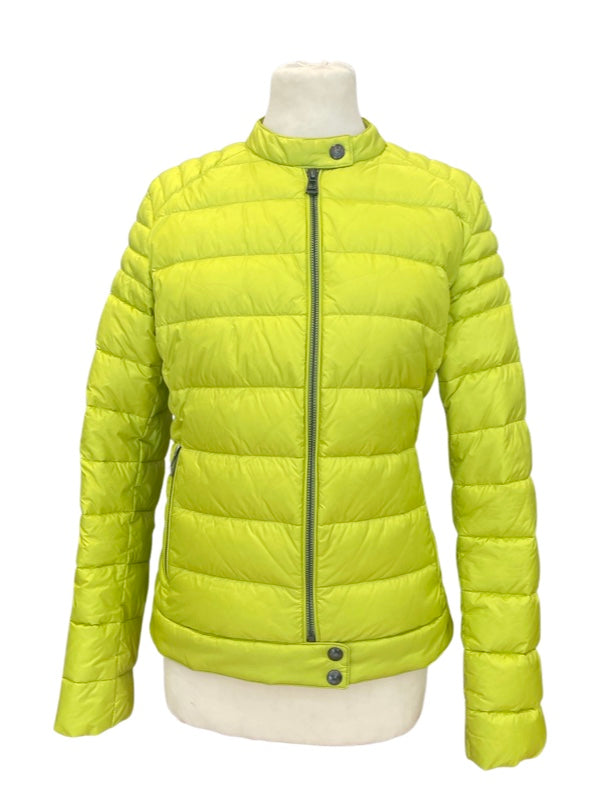 Belstaff down ladies jacket front in high vis yellow