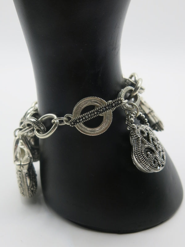 Filigree Handbag Charm Bracelet