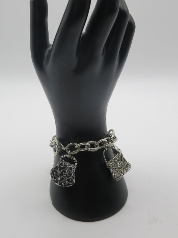 Filigree Handbag Charm Bracelet