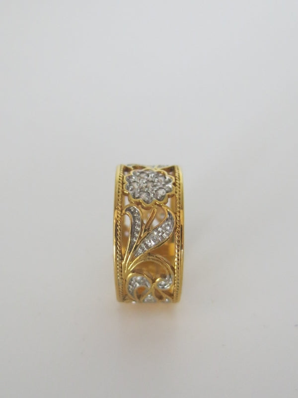 Filigree Gold Tone Ring