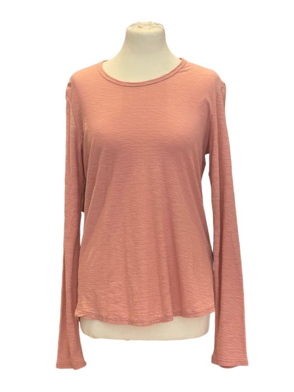 Long sleeve cotton modal shirt front