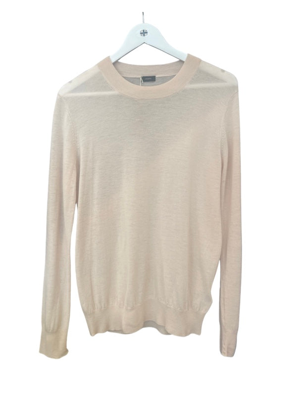 Pale pink fine cashmere jumper ladies
