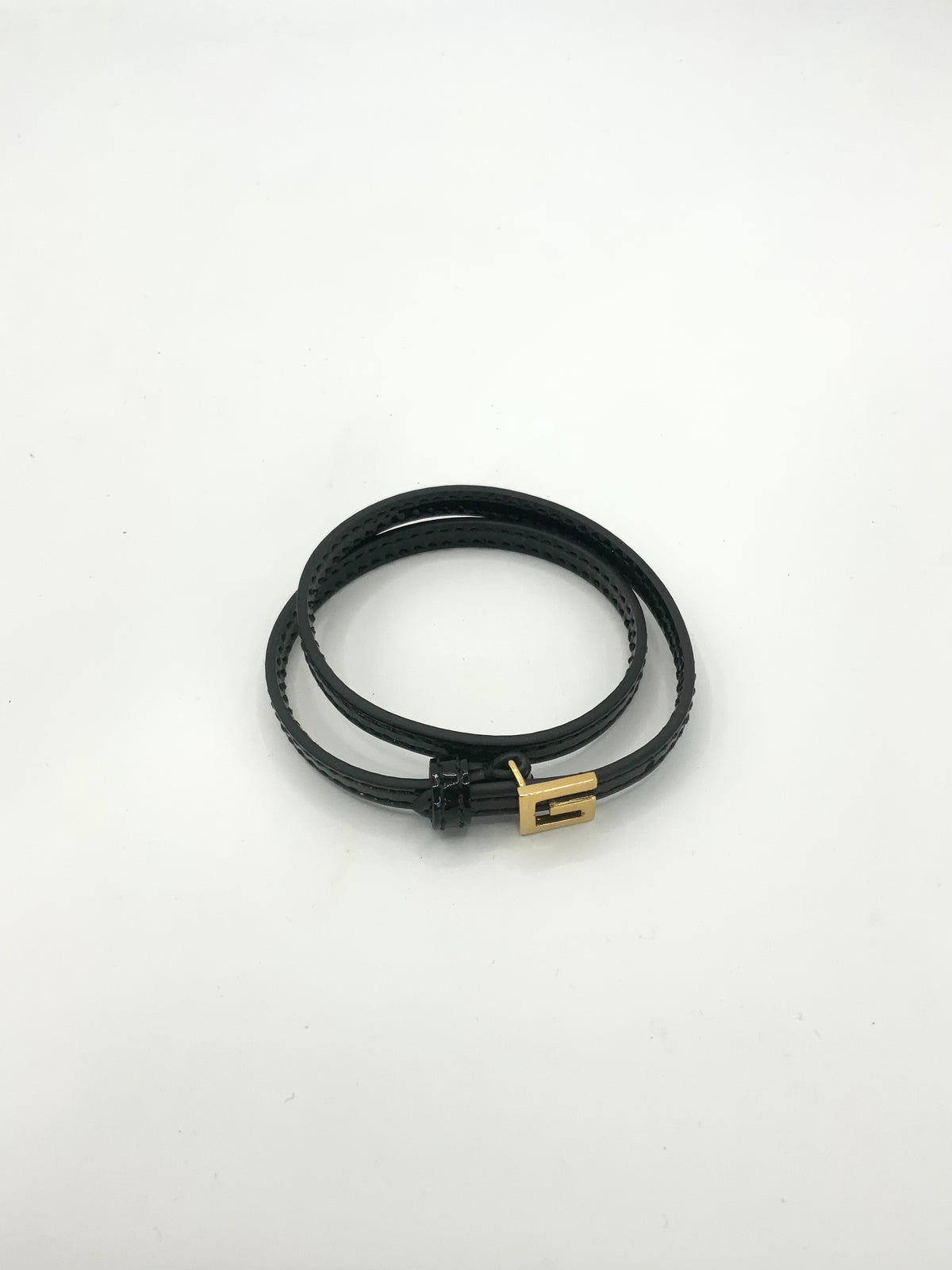 Gucci Interlocking Cuff Bracelet Black
