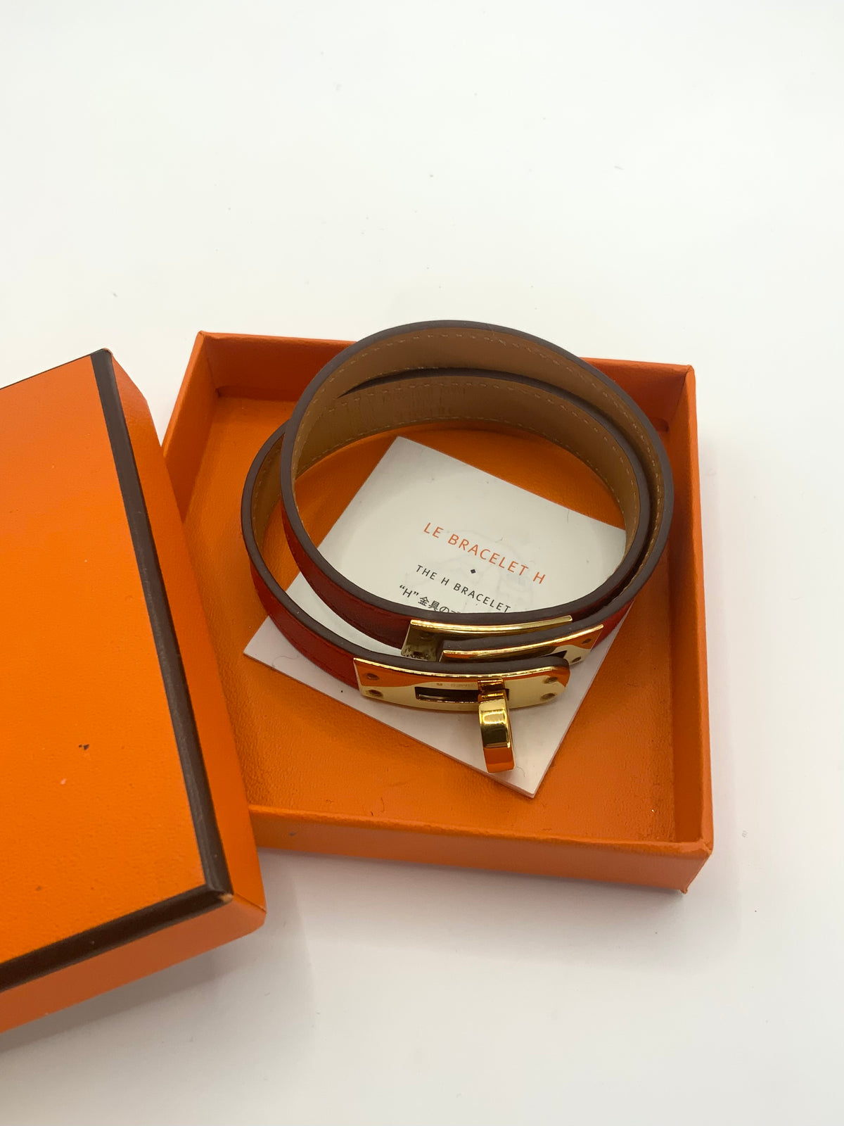 Hermes H Bracelet Red