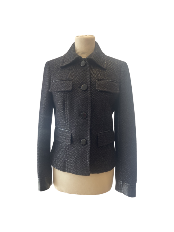 Marella Jacket Tweed with PVC