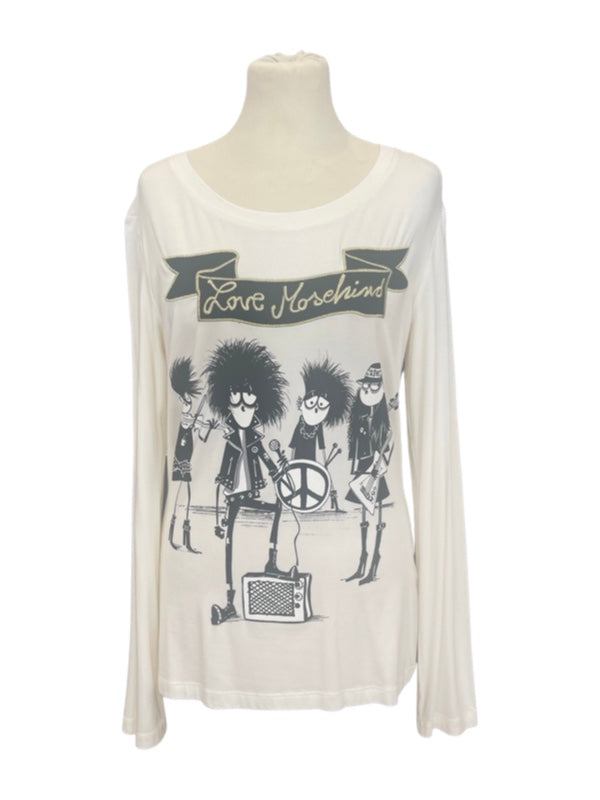 Cream looks my sleeve t shirt with rock band motif