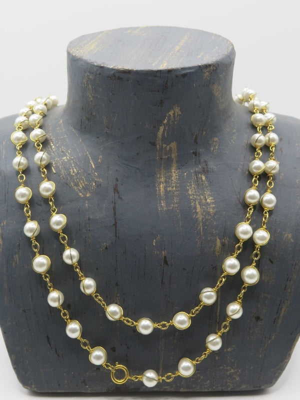 Napier Long Pearl Necklace