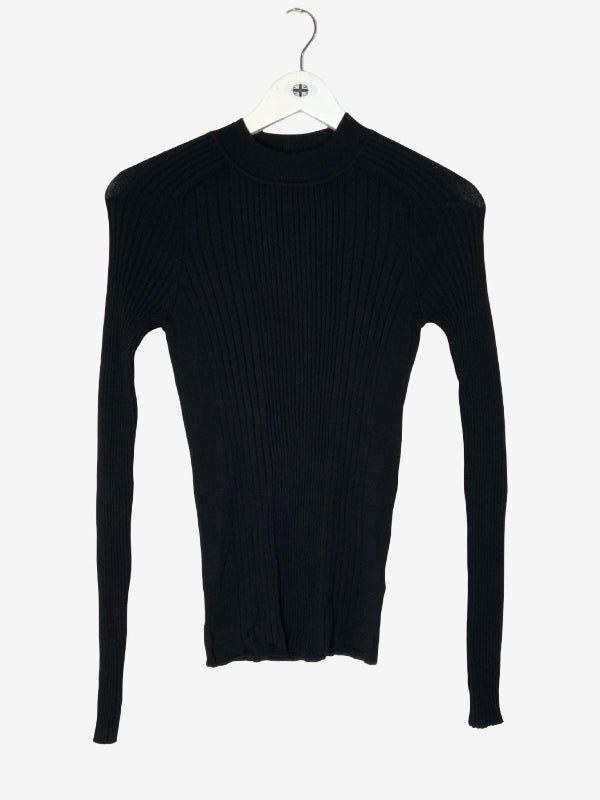 Next Skinny Rib Jumper Black