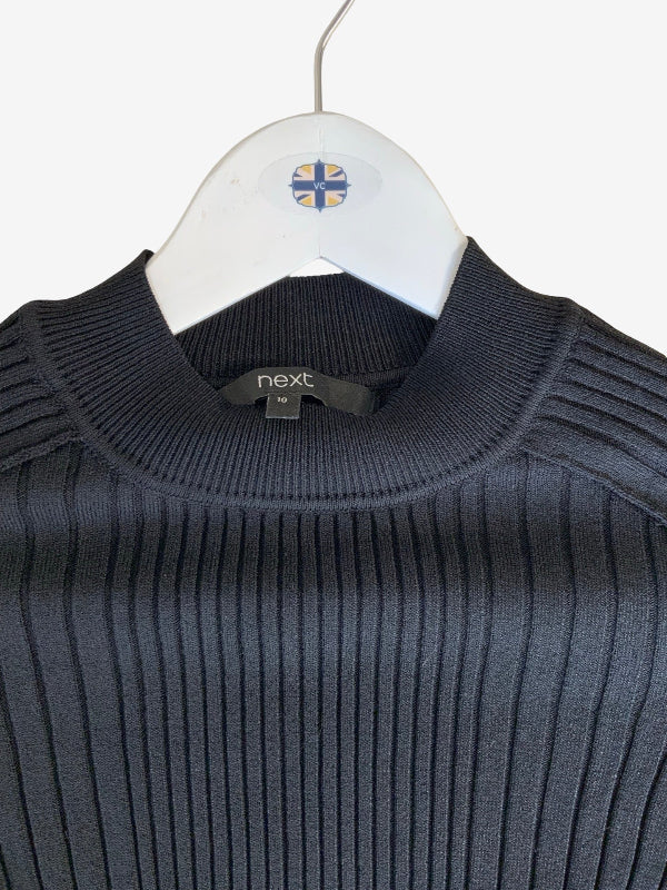 Next Skinny Rib Jumper Black