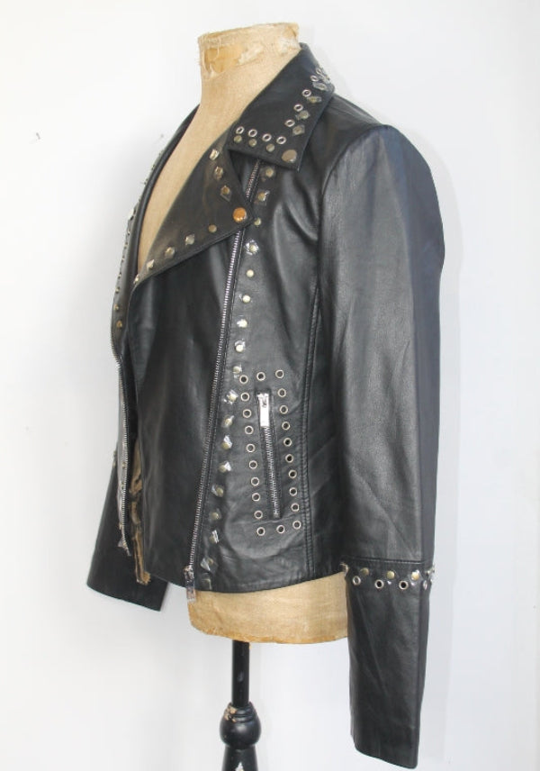 Oasis Studded Leather Jacket