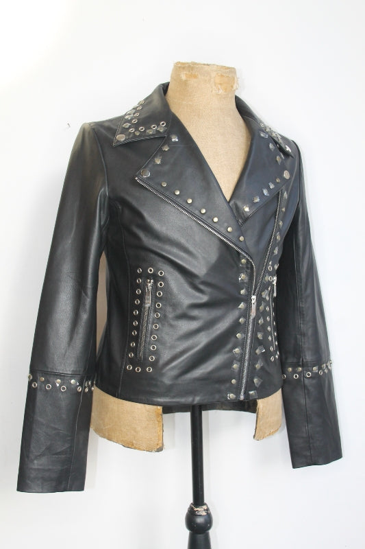 Oasis Studded Leather Jacket
