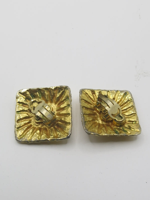 Jean Patou Clip On Earrings