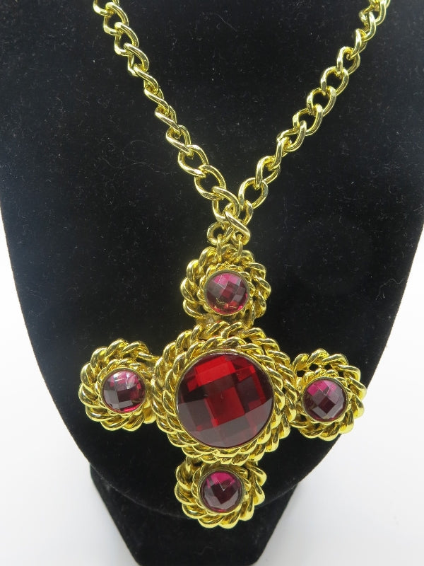 Butler and Wilson Maltese Cross Pendant