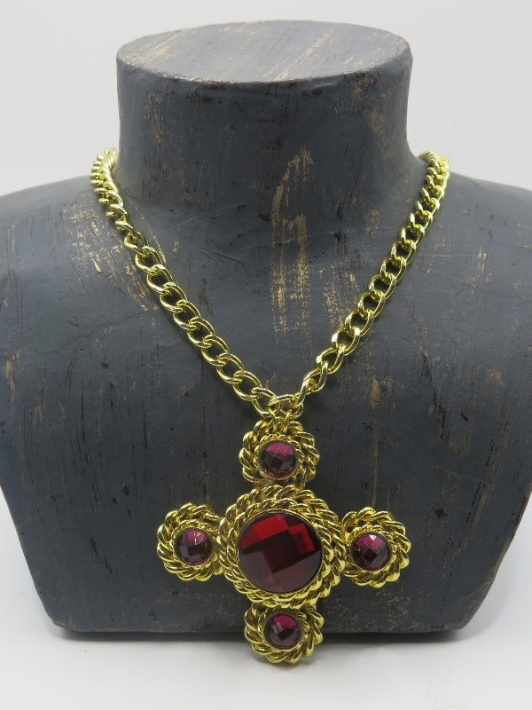 Butler and Wilson Maltese Cross Pendant