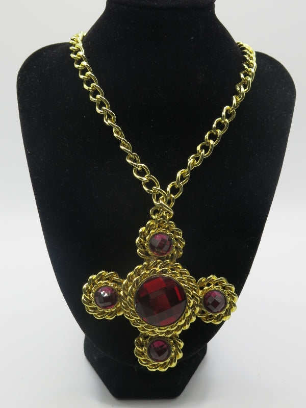 Butler and Wilson Maltese Cross Pendant