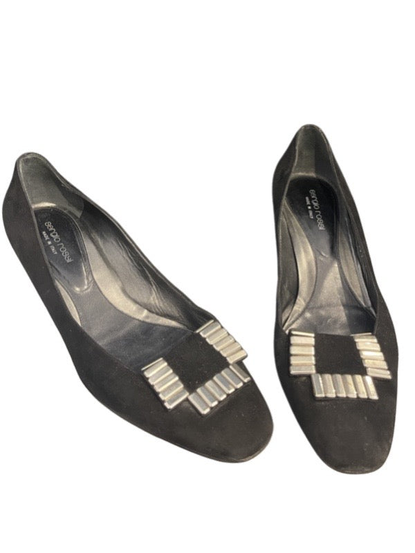 Sergio Rossi Low Heeled Court Shoes