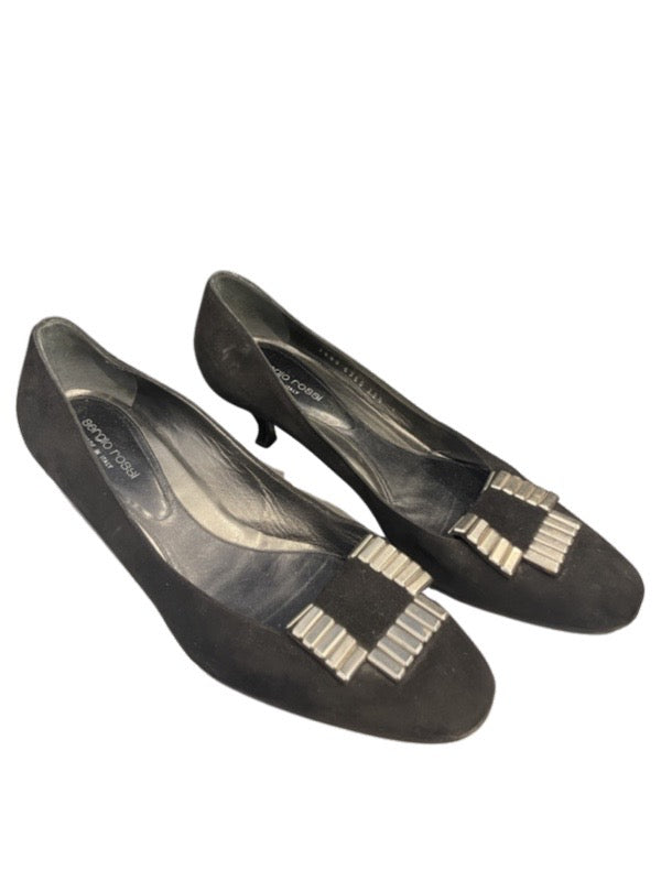 Sergio Rossi Low Heeled Court Shoes