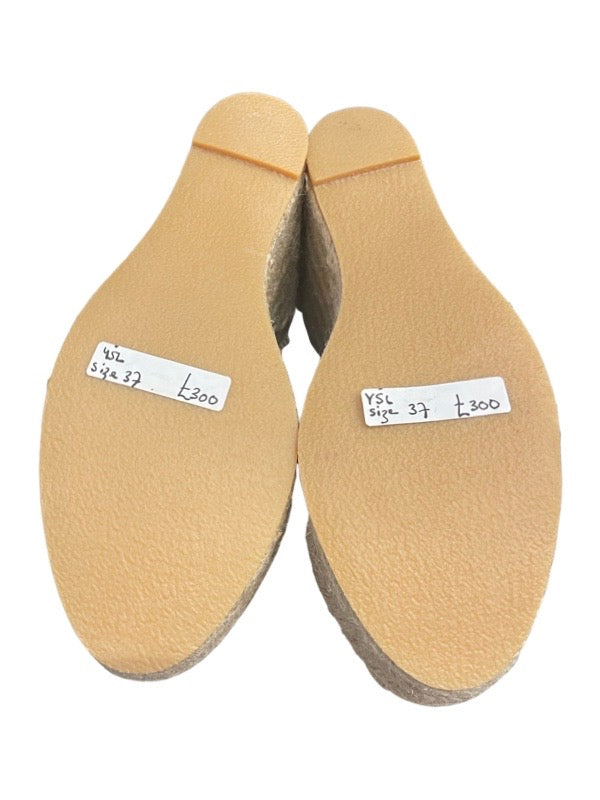 Yves Saint Laurent Wedge Espadrilles