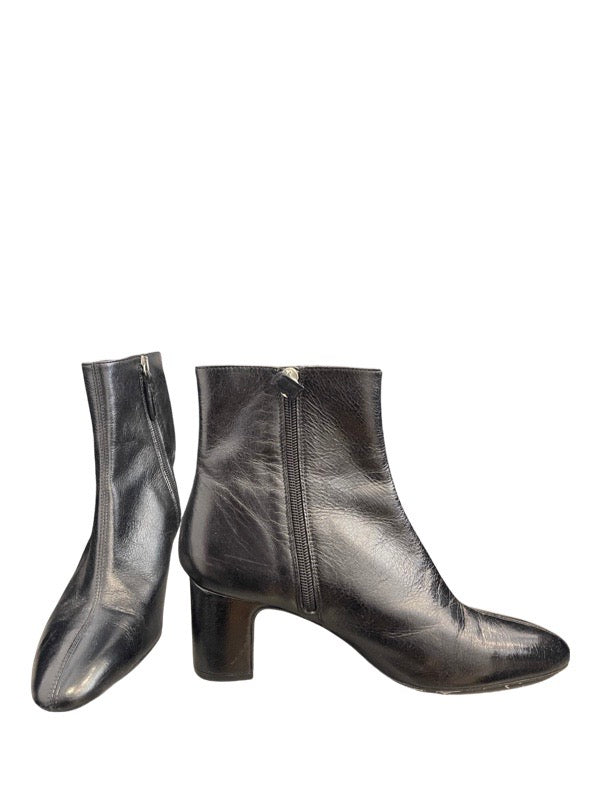 Zara Leather Ankle Boots