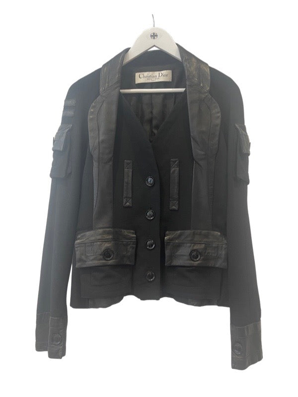 Christian Dior Jacket with Leather Trim