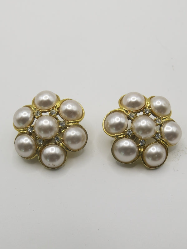 Butler and Wilson Pearl Earrings
