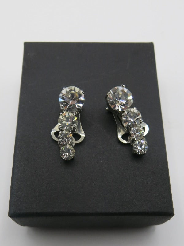 1950s Hollywood Clip On Earrings